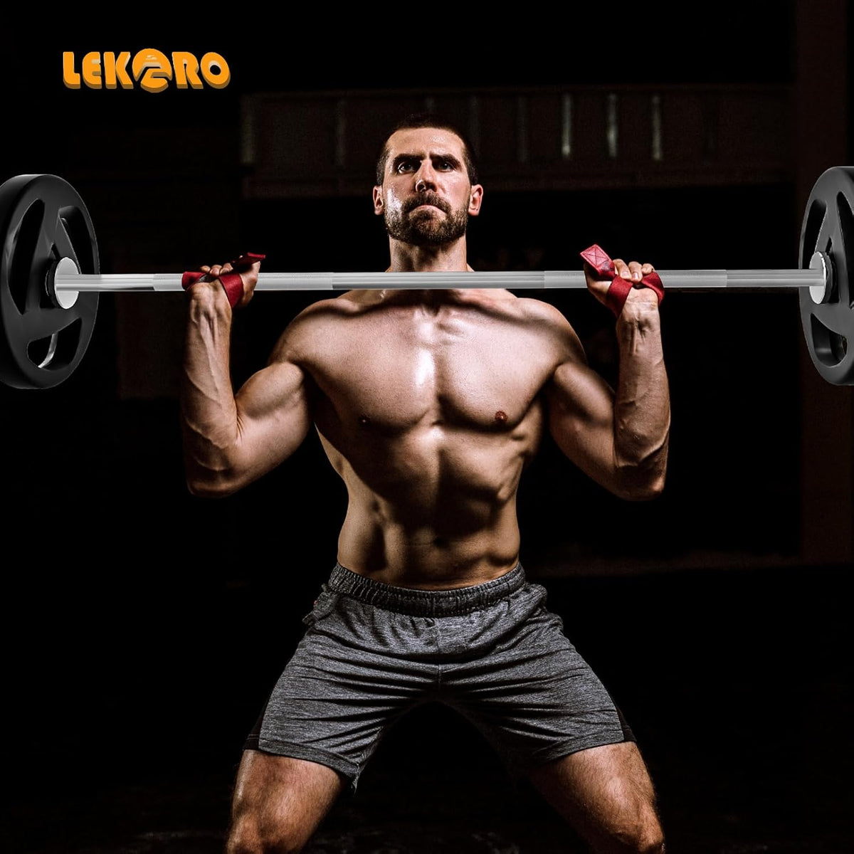 Barbell Bar, 48-Inch , Fits 2-Inch Weight Plates, (350LBS Weight Capacity)