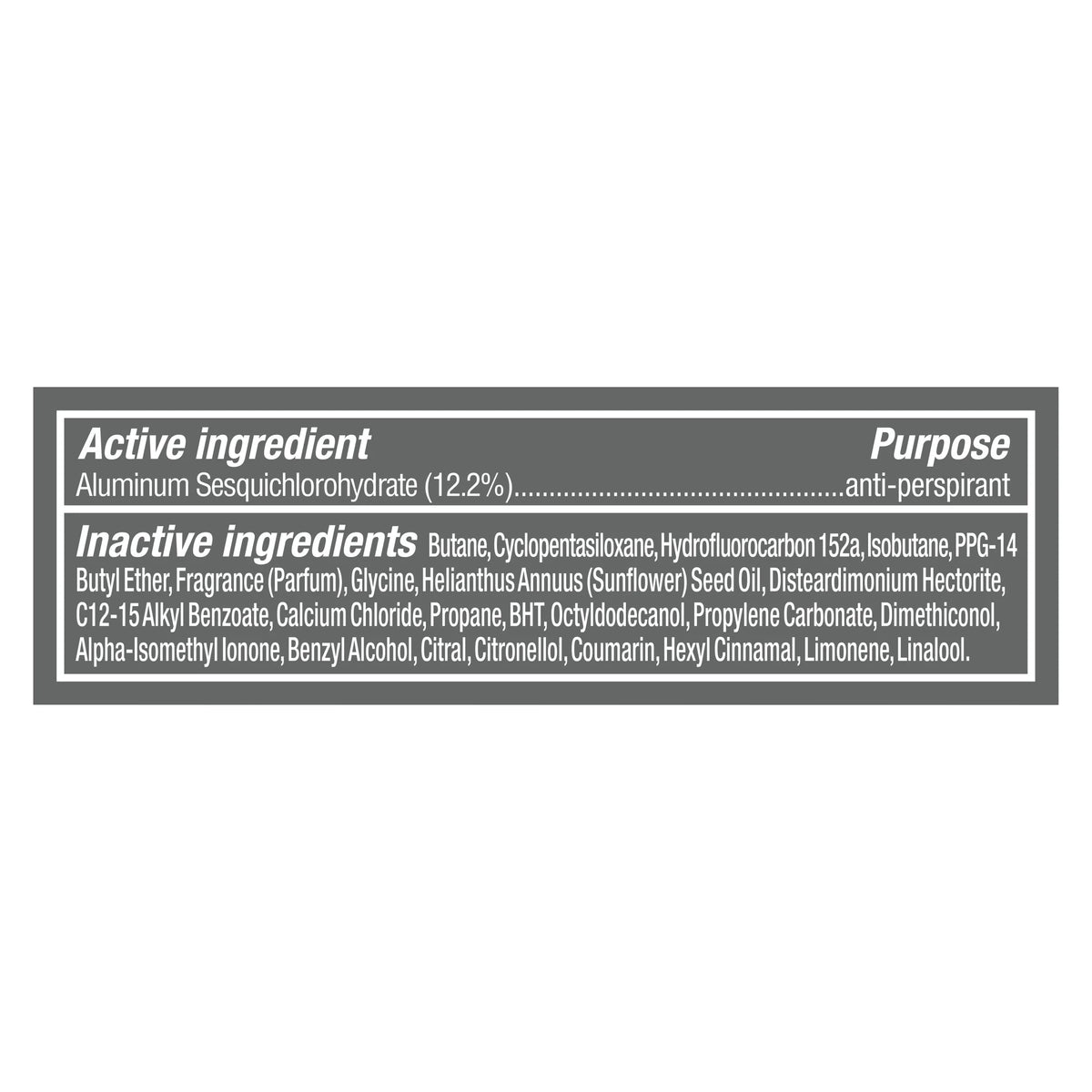 Stain Defense Long Lasting Antiperspirant Deodorant Dry Spray, Clean, 3.8 Oz