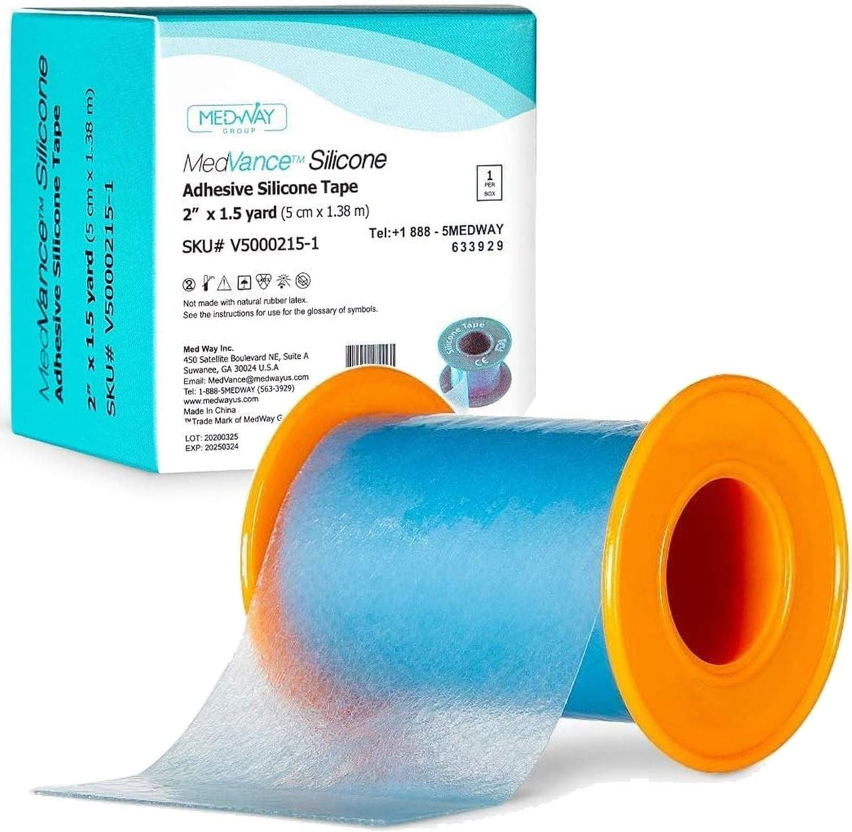 Silicone Tape 2" Wide Soft with Perforation and Cuttable (1 Pack, 1.5 Yards)