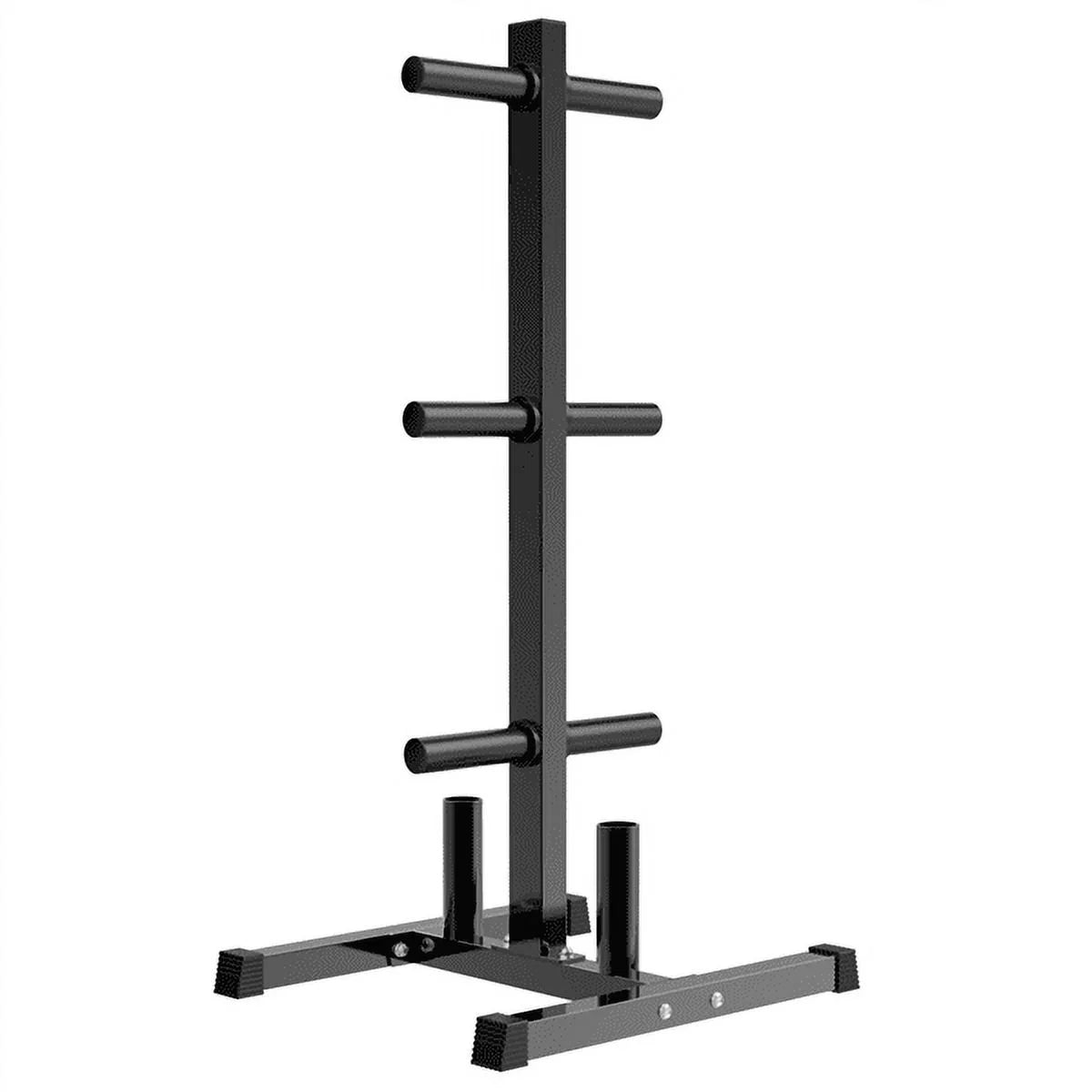 2 Inches Olympic Weight Plate and Barbell Storage Tree Stand Rack