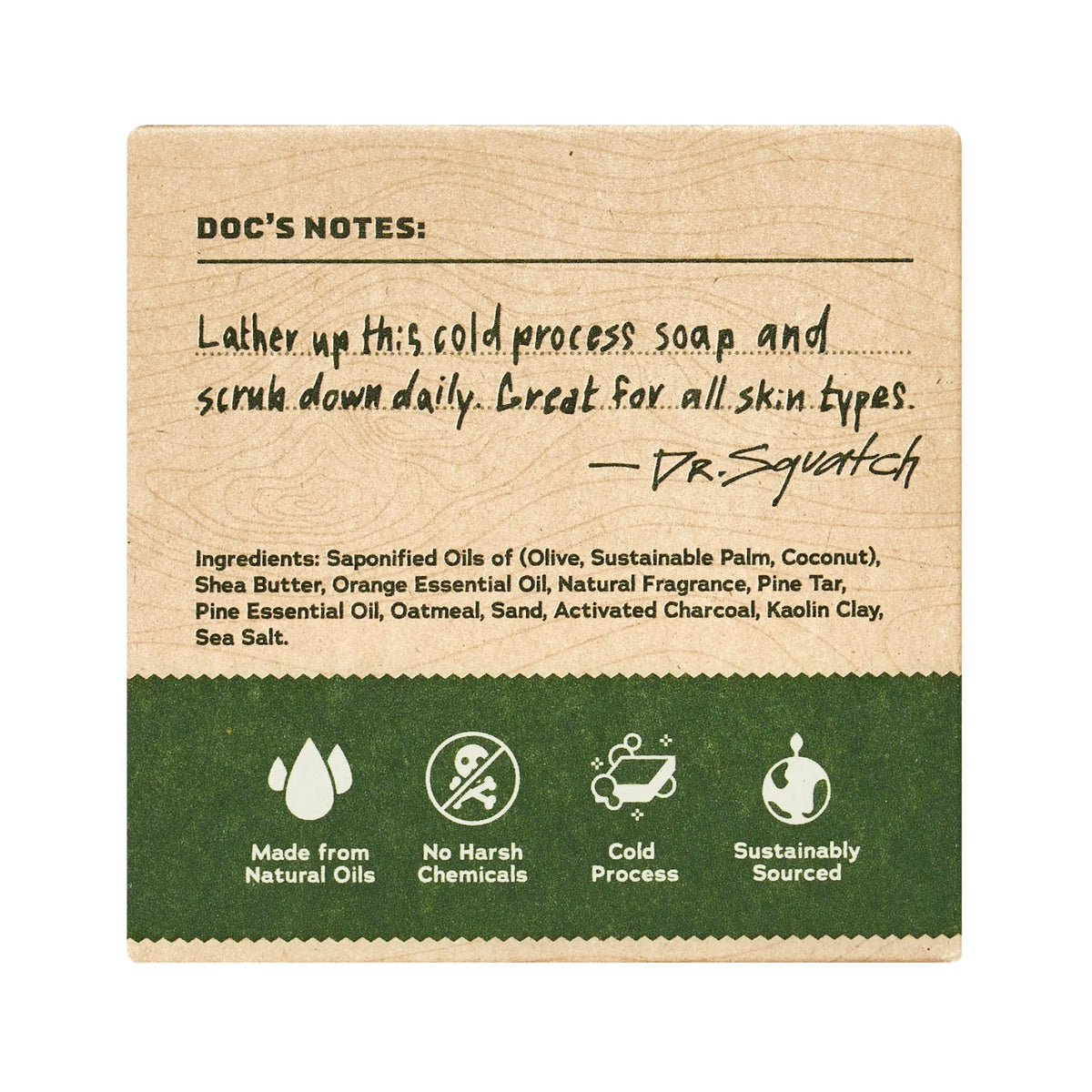Pine Tar Natural Bar Soap for Men, 5 Oz