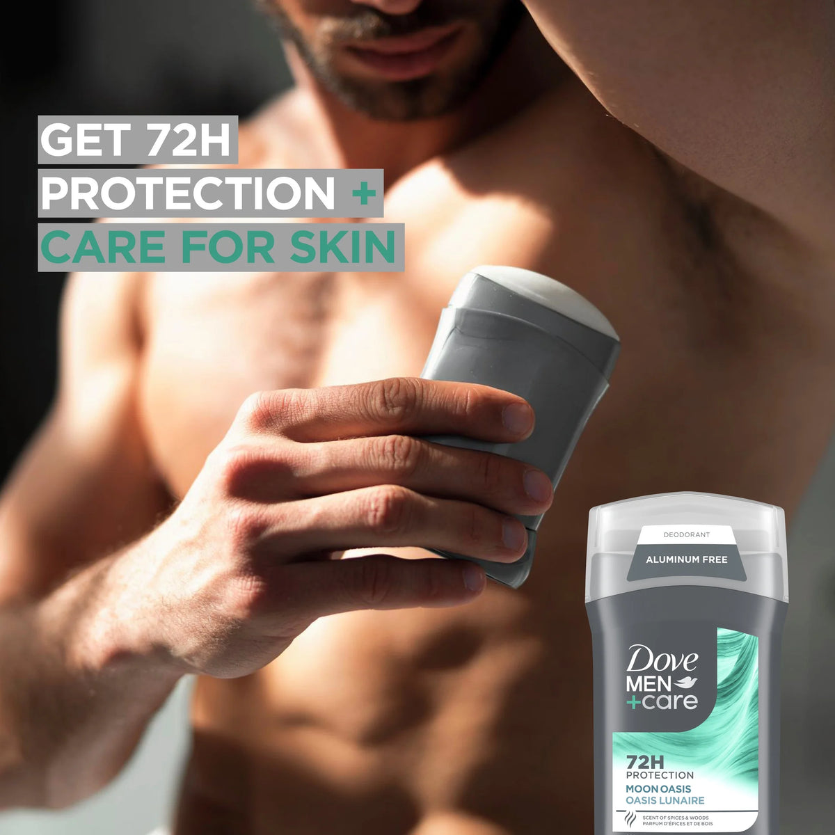 Deodorant for Men Moon Oasis Aluminum-Free, 3.Oz