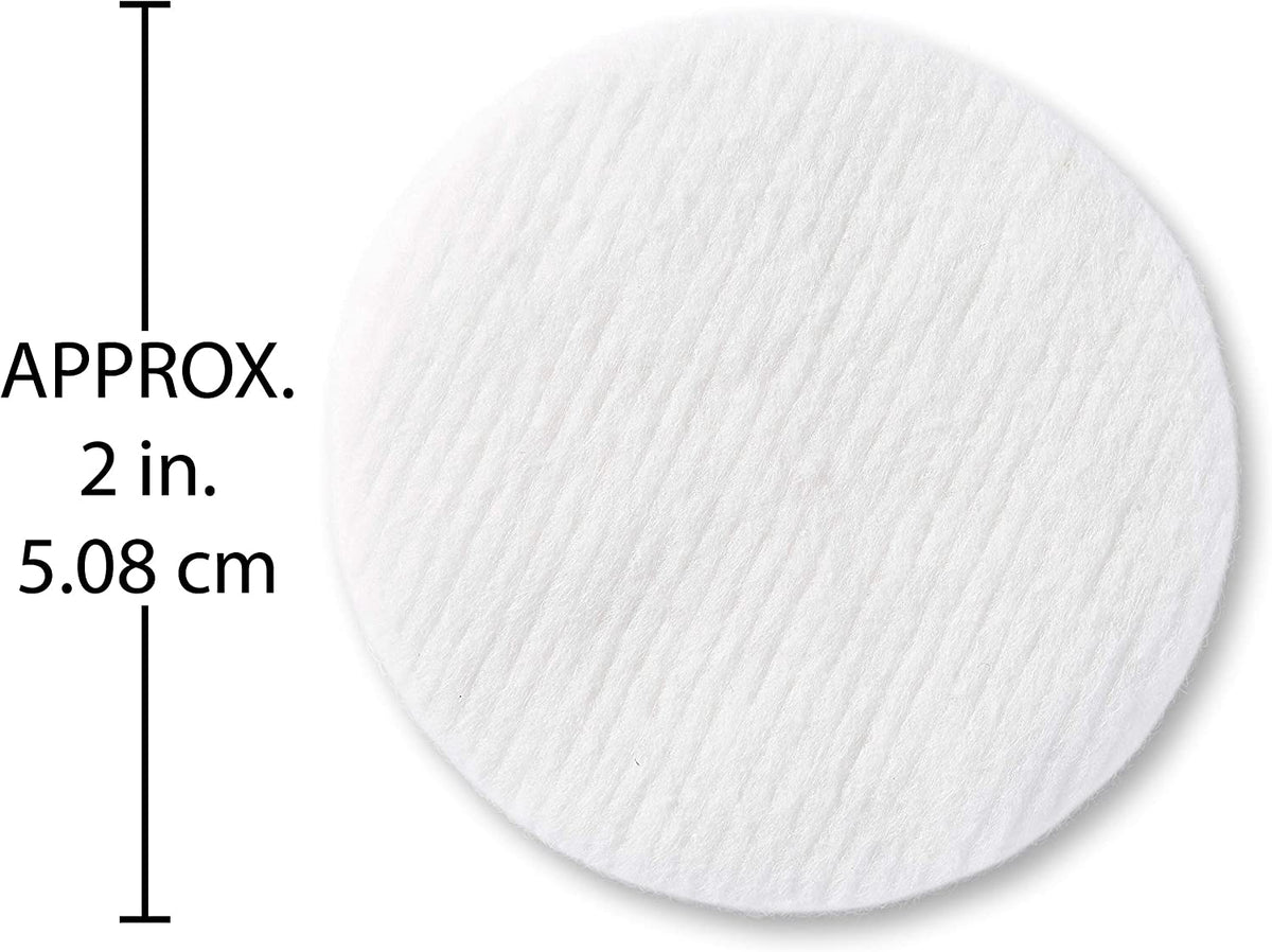 Simply Soft Cotton Rounds (300 Count), 100% Cotton Absorbent and Textured Cotton Pads, Lint-Free