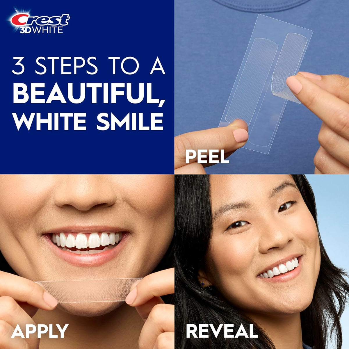 3D Whitestrips Professional Effects – Teeth Whitening Kit, 22 Treatments (20 + 2 Bonus), Each with 1 Upper/1Lower, 44 Strips –  3Dwhite Teeth Whitening Strips