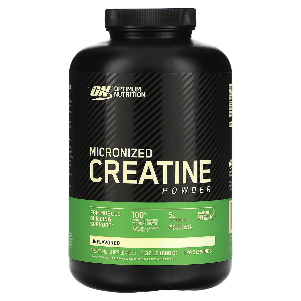 Micronized Creatine Powder, Unflavored, 1.32 Lb (600 G)