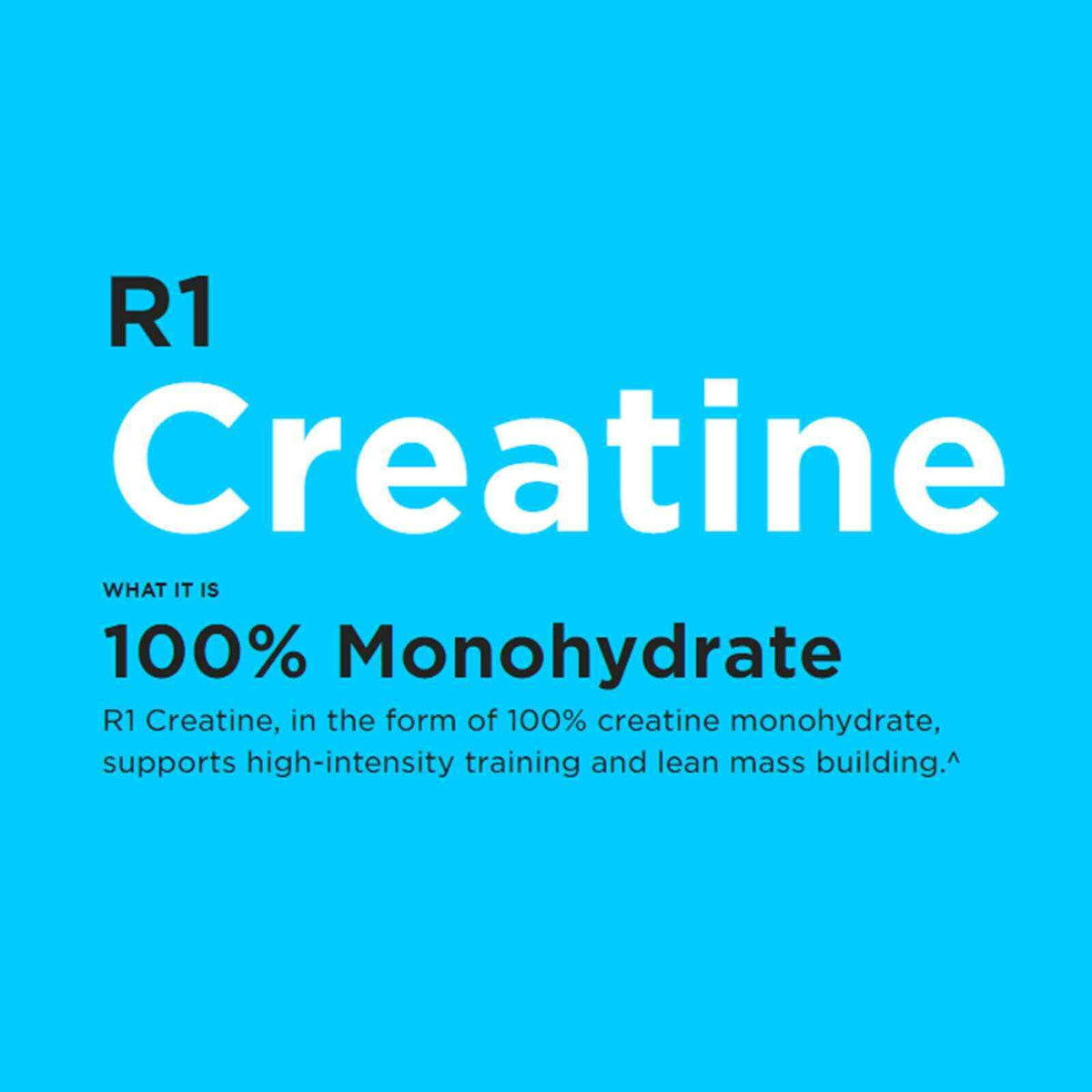 RULE 1 Creatine 150 Serv Unflavored 100% Creatine Monohydrate 750G
