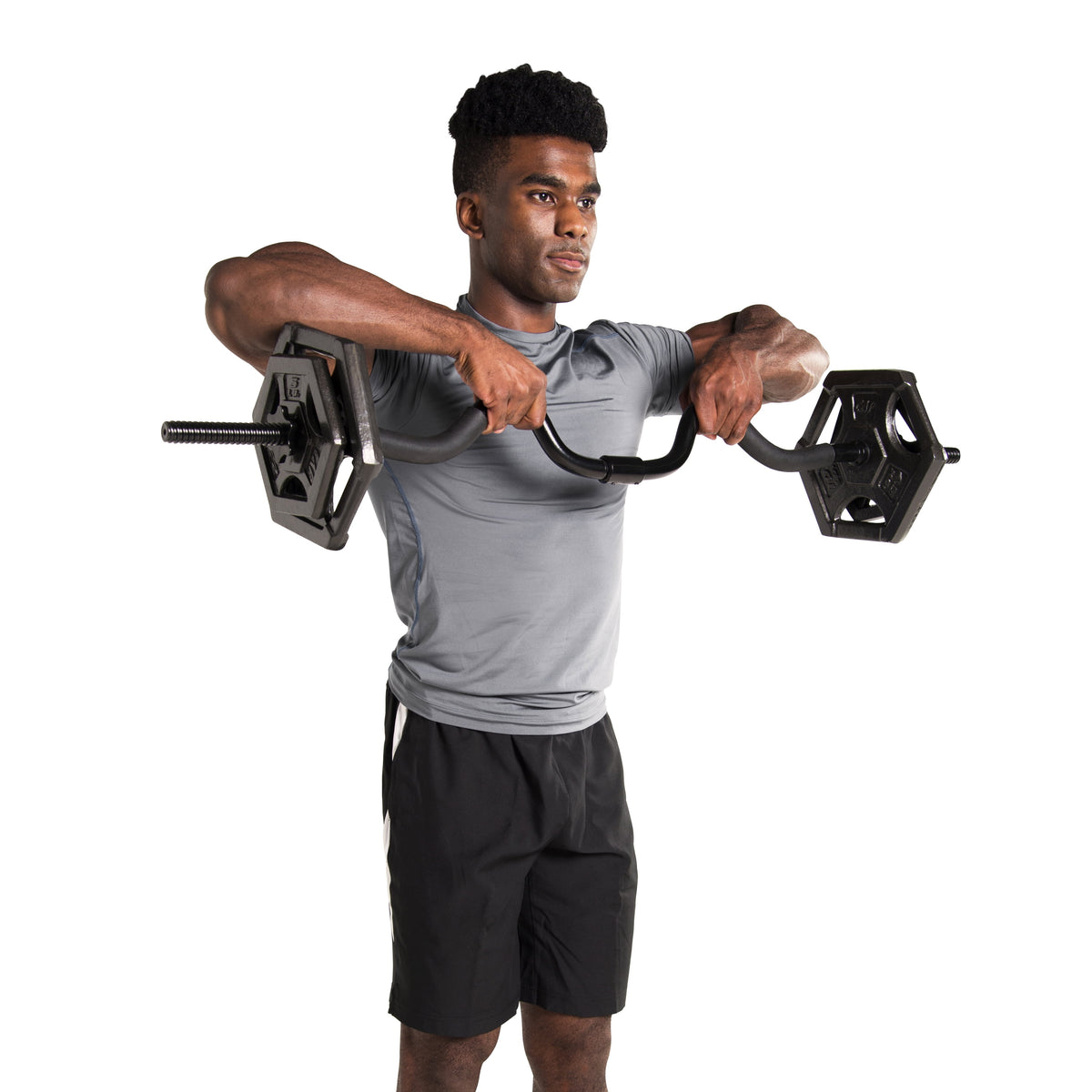 Standard 2-Piece Super Curl Bar with Threaded Ends
