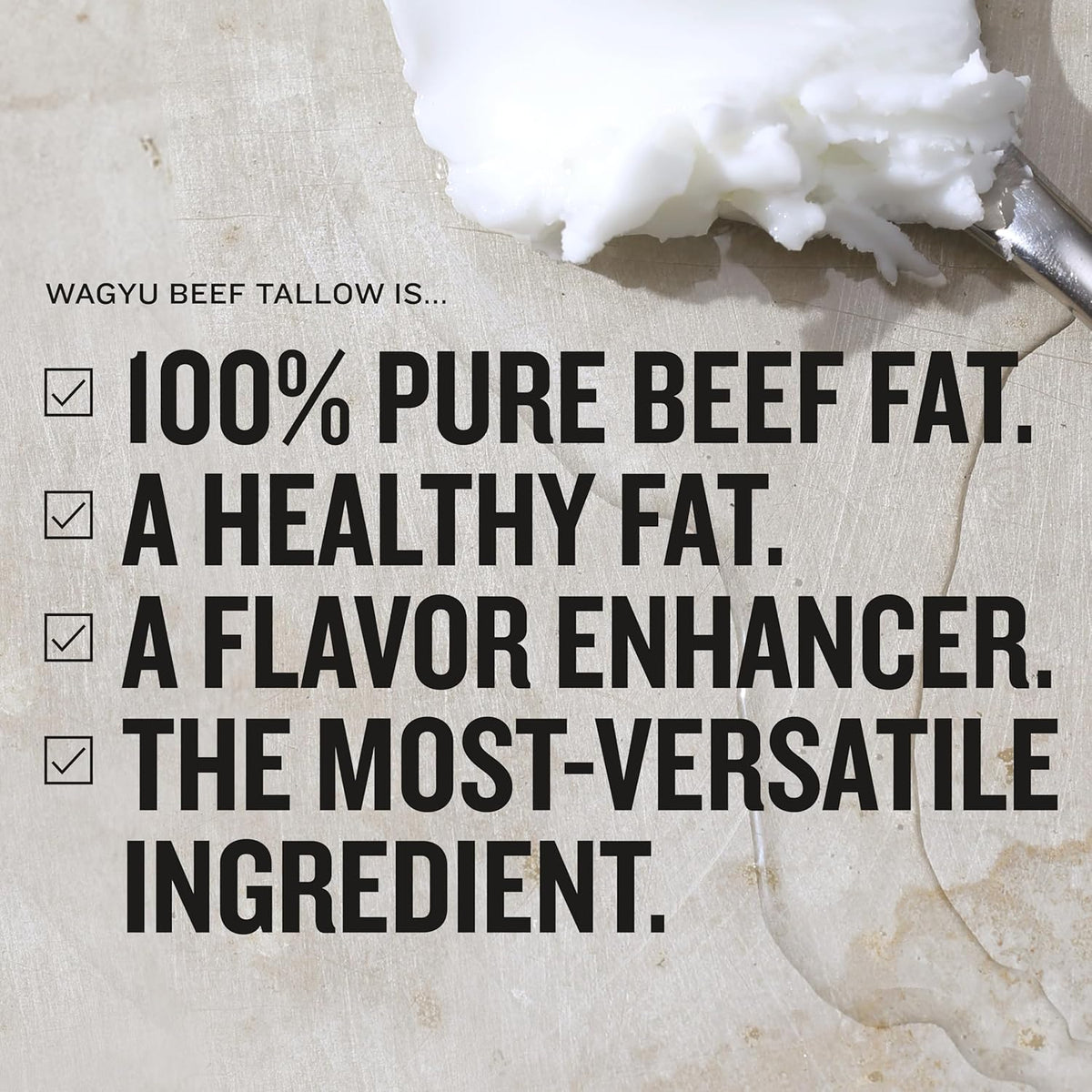 Wagyu Beef Tallow, 11.5 Oz Glass Jar, Perfect for Searing, Sauteing, Cooking, Pa