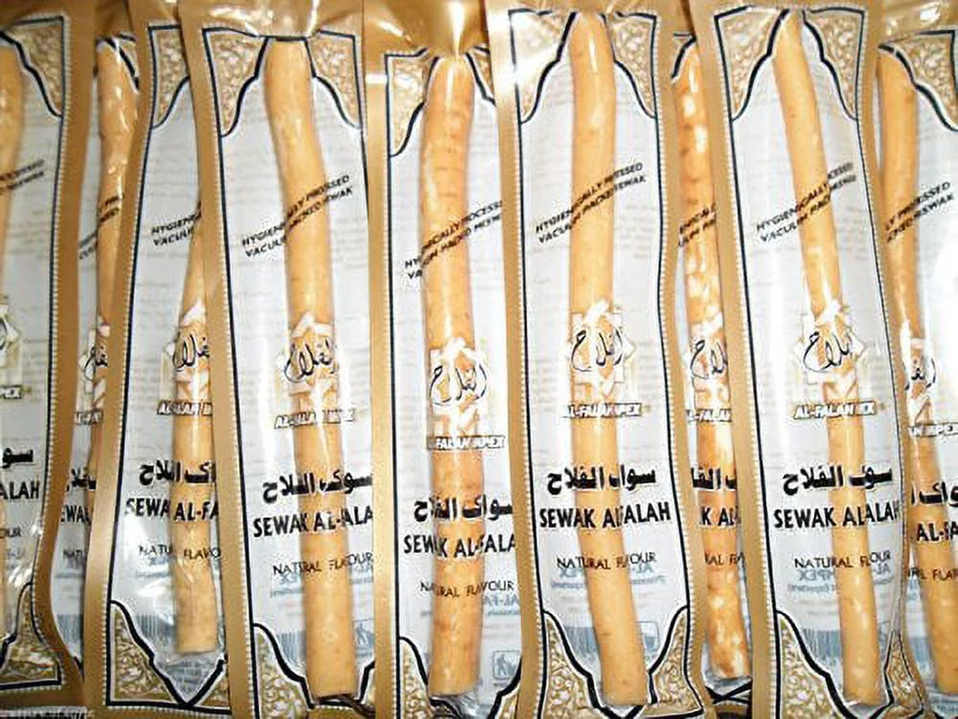 10 X  Miswak Traditional Natural Manual Toothbrush Sewak Vacummed & Packed