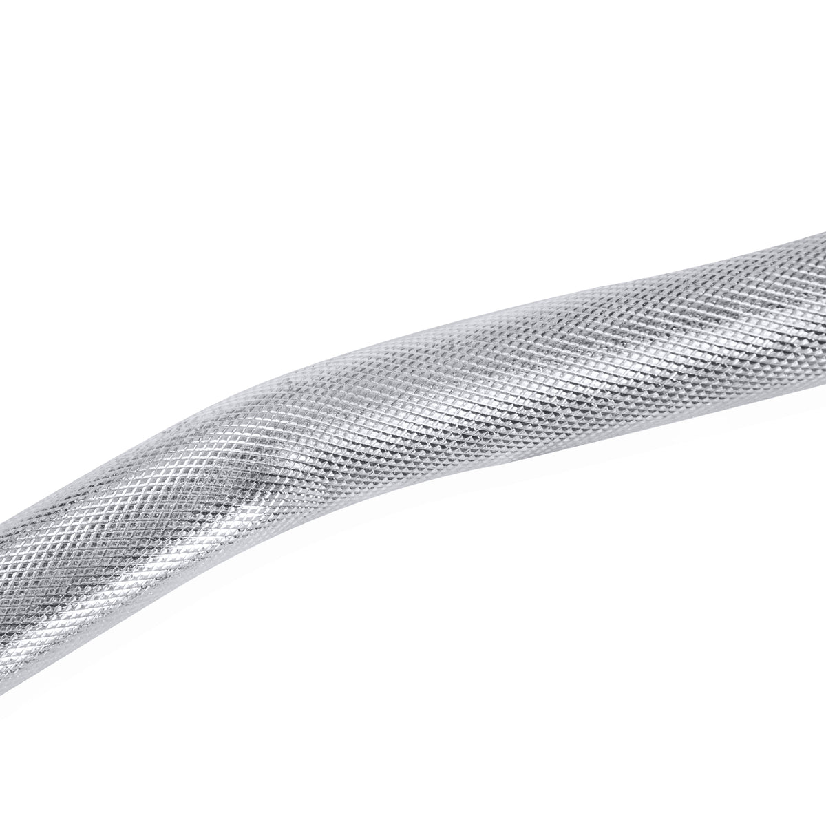 Barbell 47 In. Olympic EZ Curl Bar with Collars, 200Lb acity, Chrome