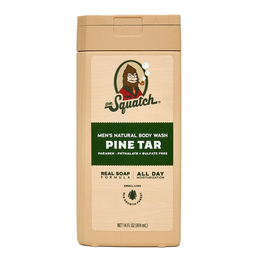 Pine Tar Natural Body Wash for Men, 14 Fl Oz