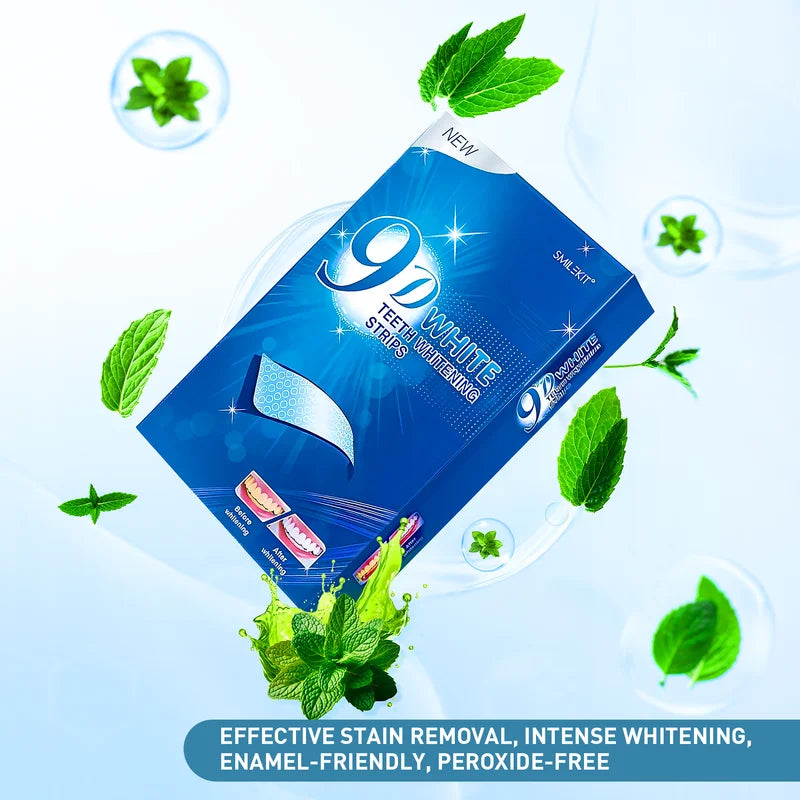 Teeth Whitening Strips with Mint Flavor, 70 Strips