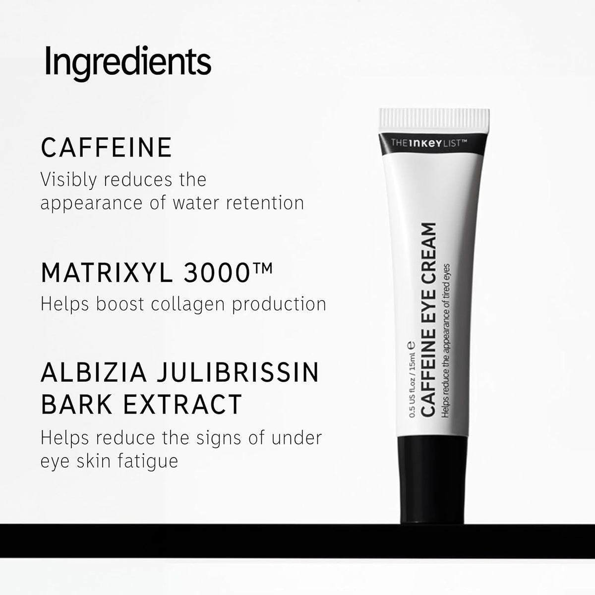 Caffeine Eye Cream, Reduce Eye Puffiness and Dark Circle, Blur Fine Lines, 0.5 Fl Oz