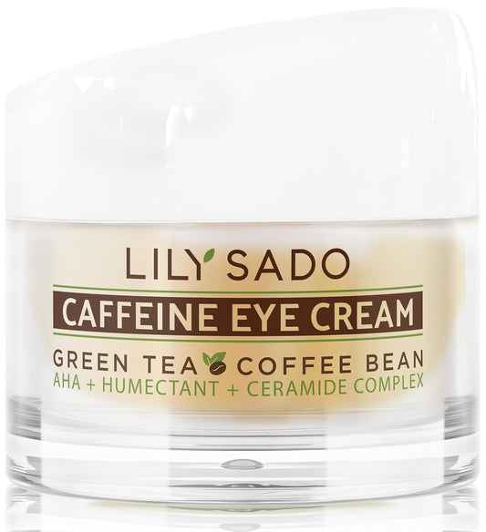 TEA+C™ Coffee & Matcha Caffeine EYE CREAM - Anti-Aging Vegan Natural Eye Repair Moisturizer Lotion W Arabica Coffee Beans + Green Tea - Prevents Undereye Wrinkles, Puffiness, Dark Circles