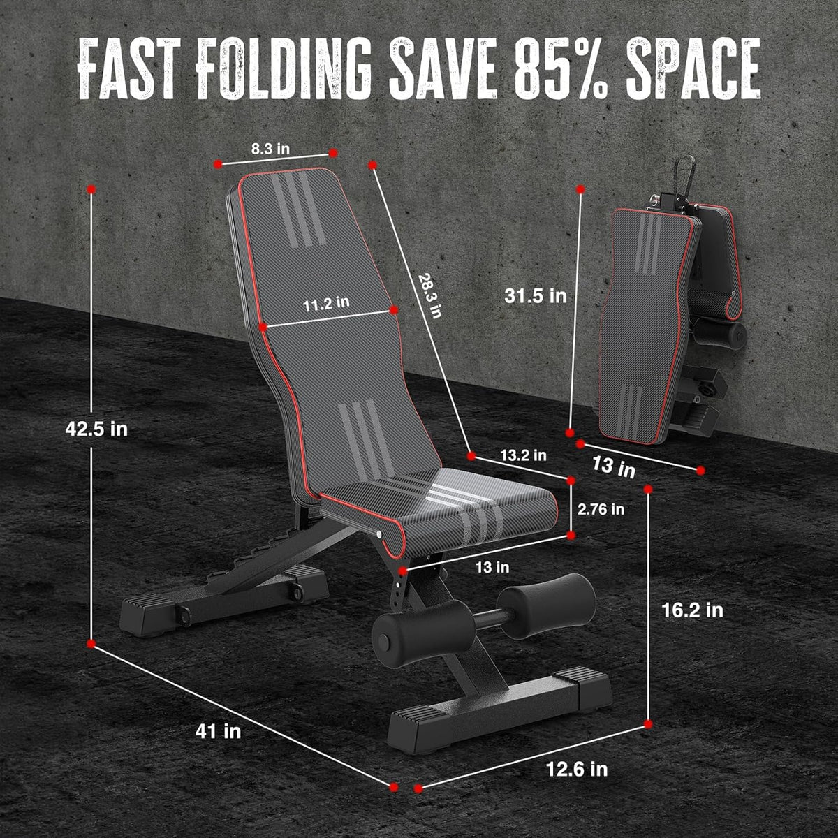 Adjustable Foldable Workout Bench