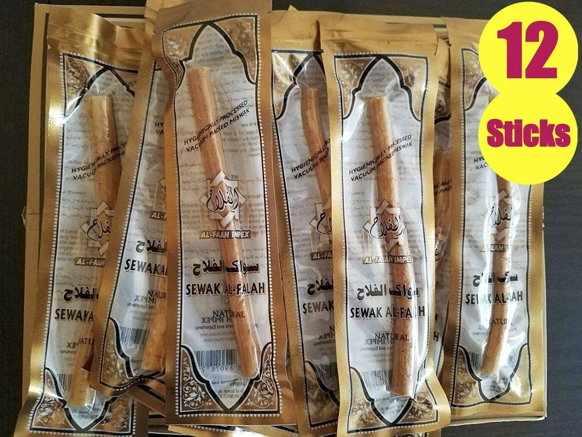 Sewak Al-Falah: Miswak (Natural Toothbrush) (12 Pack)