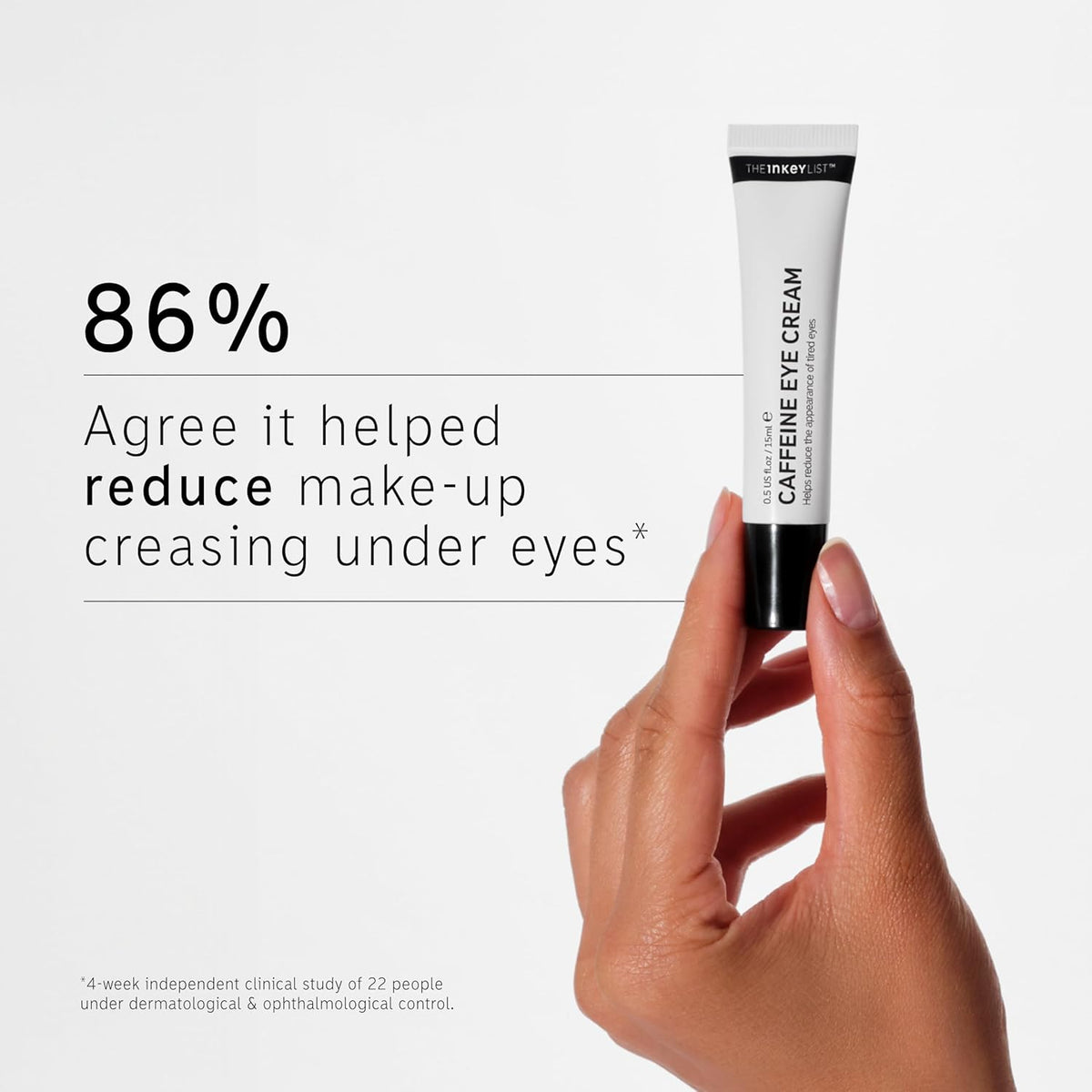 Caffeine Eye Cream, Reduce Eye Puffiness and Dark Circle, Blur Fine Lines, 0.5 Fl Oz