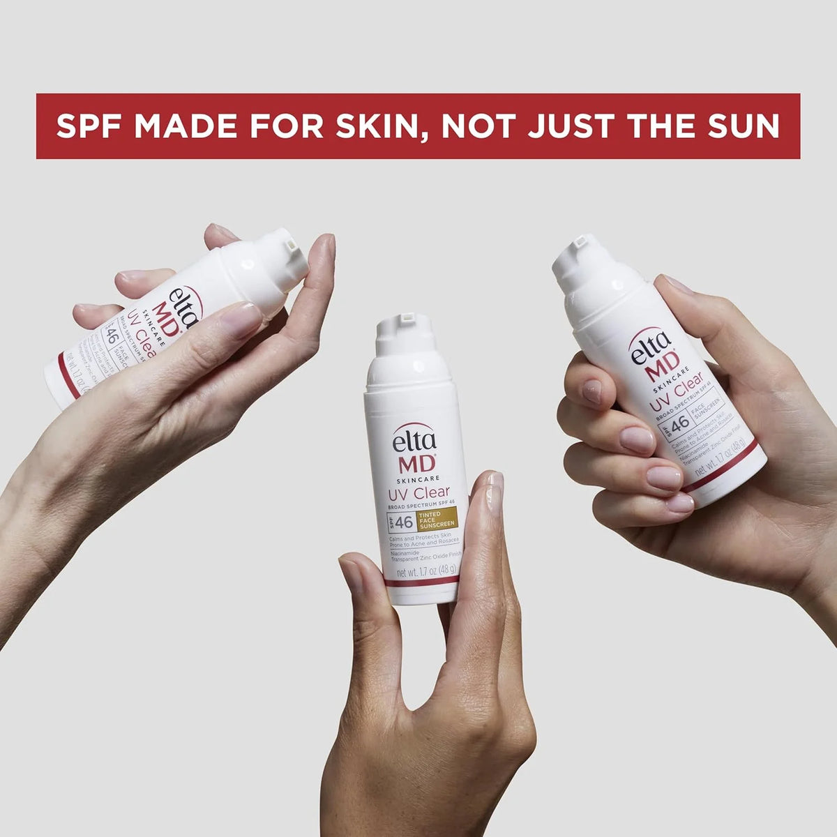 UV Daily SPF 40 Tinted Face Sunscreen Moisturizer, Lightweight Tinted Sunscreen for Face Moisturizers, 1.7 Oz Pump