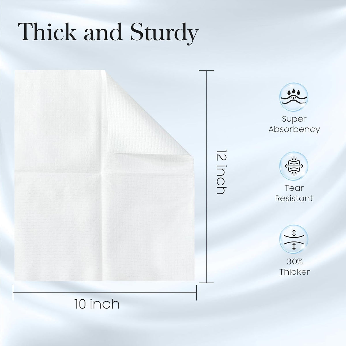 100 Count (2 Box) XL Disposable Face Towels 10” X 12”, 100% Viscose Fibre, Soft & Skin Friendly Face Towelettes Disposable, Facial Tissue Wipes for Women Cleansing