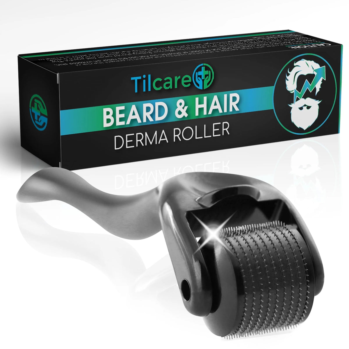 Beard and Hair Derma Roller (1Pack) by  - Titanium Derma Roller 0.25Mm