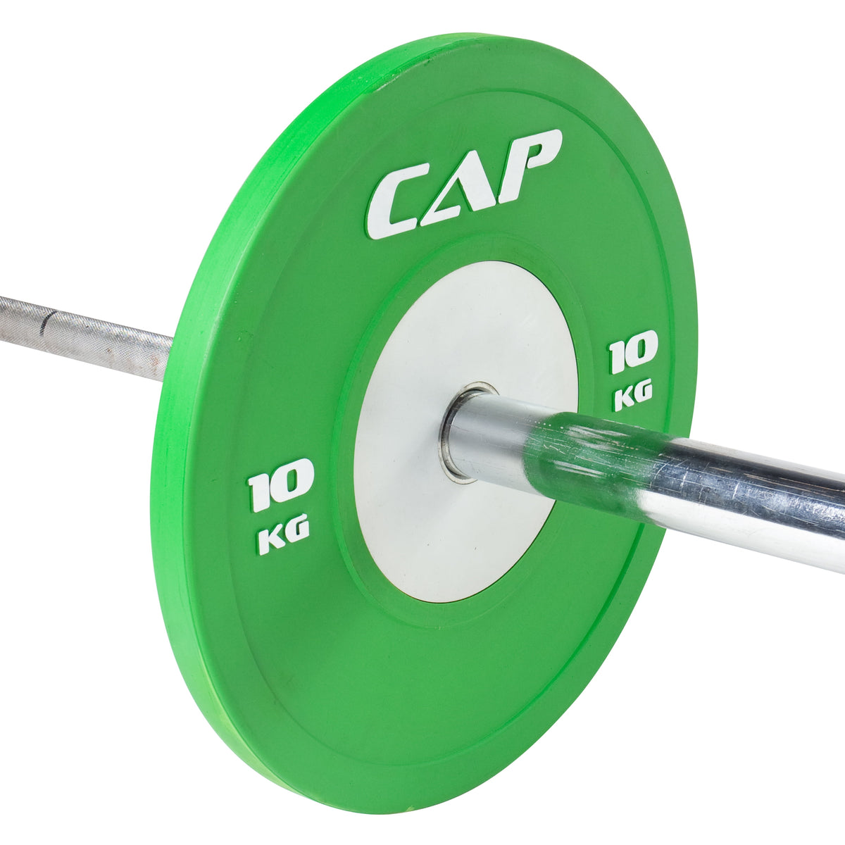 2" Olympic Competition Rubber Bumper Weight Plates with Steel Hub, 10KG (22 Lbs) Single