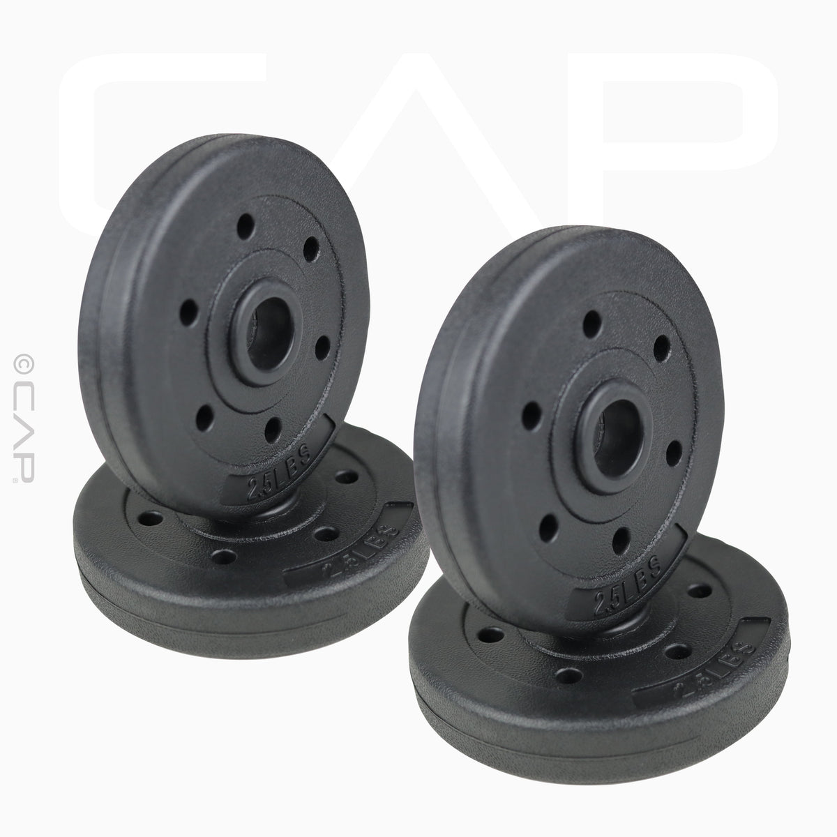 Barbell Standard Vinyl Weight Plate Set, 10 Lb (2.5 Lb X 4)