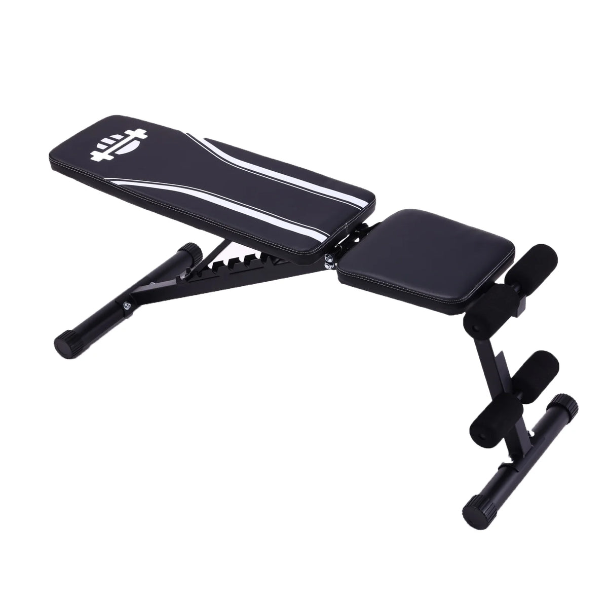 660LBS Foldable Weight Bench for Home Gym, Workout Bench Press with Fast 8 Adjustable Backrests, Incline/Flat/Decline Olympic Bench for Full Body Strength Training