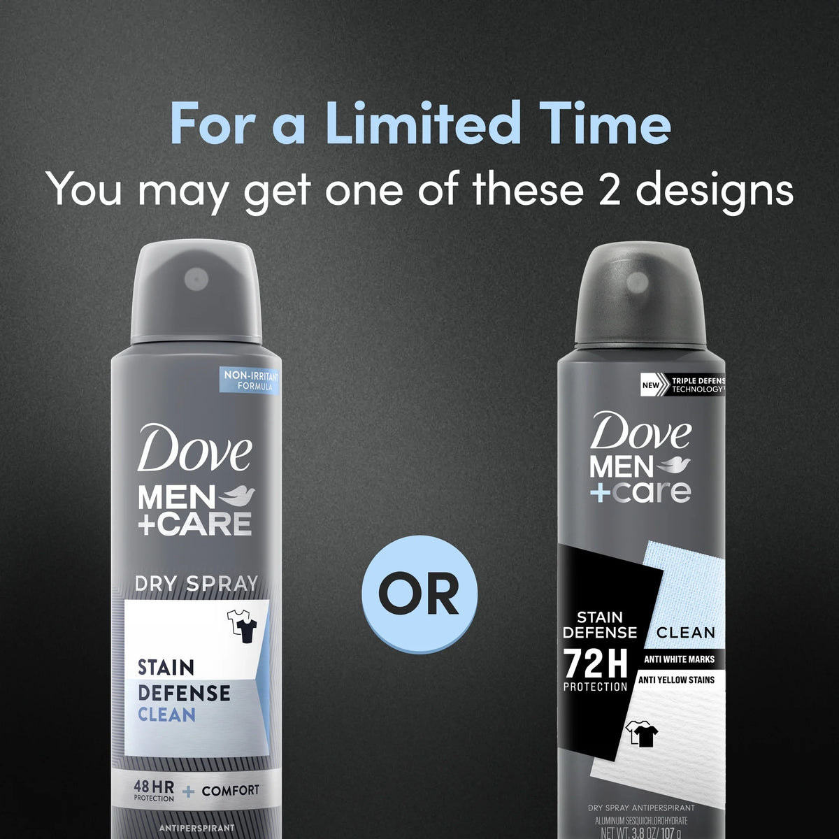 Stain Defense Long Lasting Antiperspirant Deodorant Dry Spray, Clean, 3.8 Oz