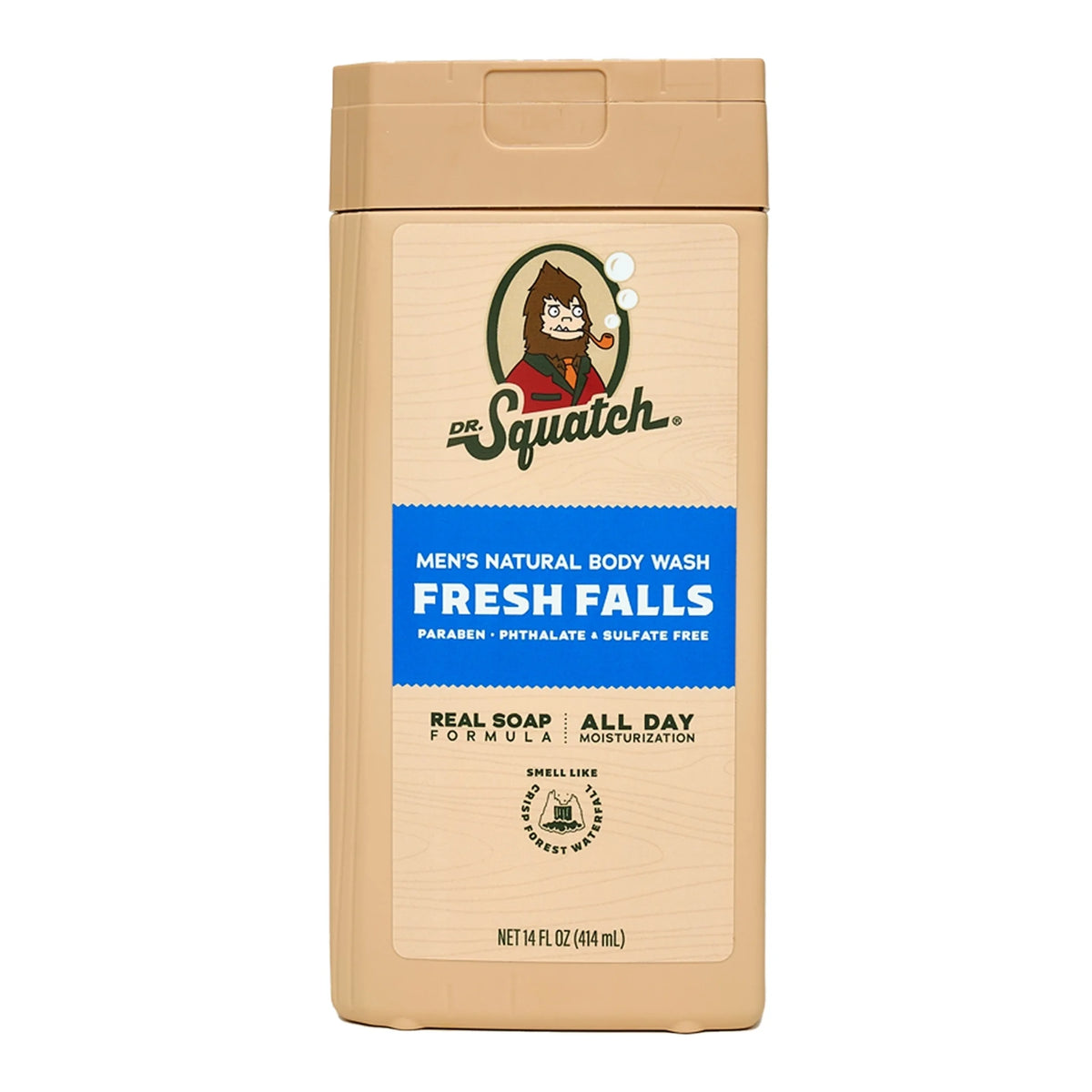 Fresh Falls Natural Body Wash for Men, 14 Fl Oz