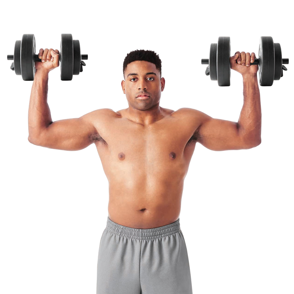 40Lb Adjustable Vinyl Dumbbell Set