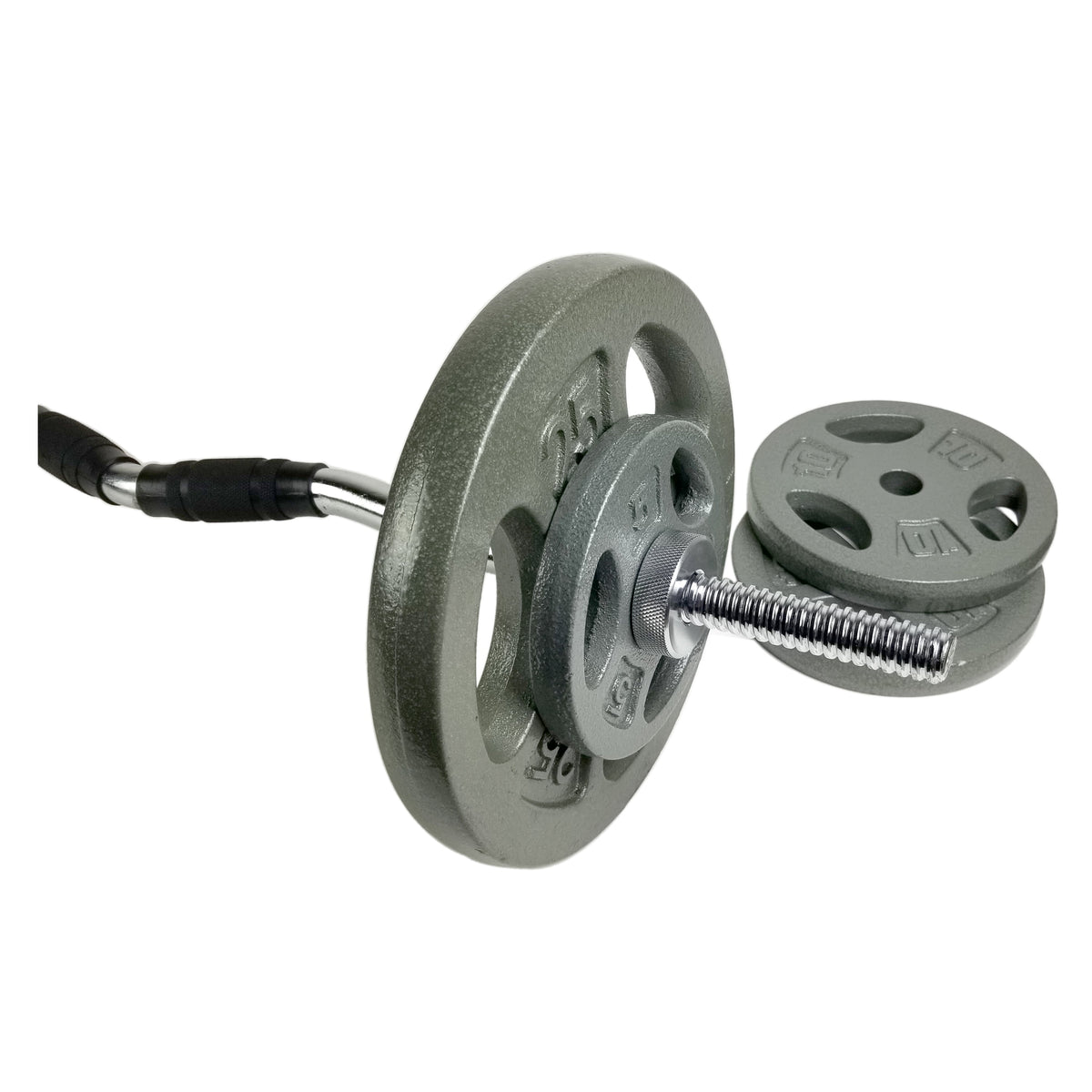 Barbell Standard Cast Iron Weightlifting Plate, 5 Lbs, Single
