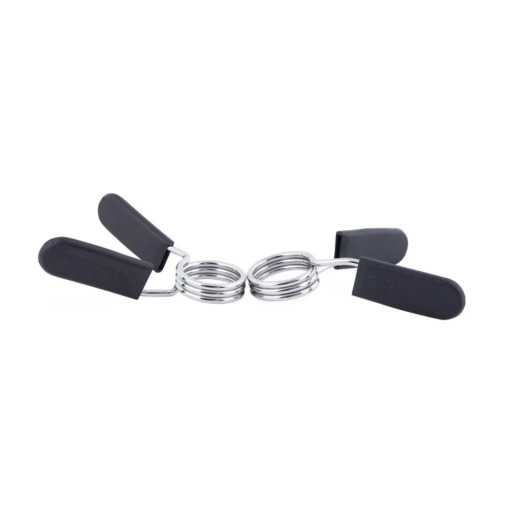 Barbell 1 In. Chrome Spring Clip Collar, Set of 2