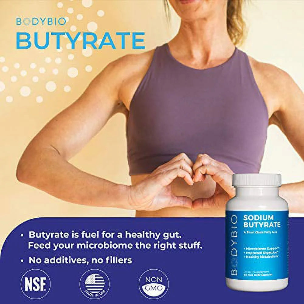 - Butyrate Gut Health Supplement 100 Calcium Magnesium Capsules