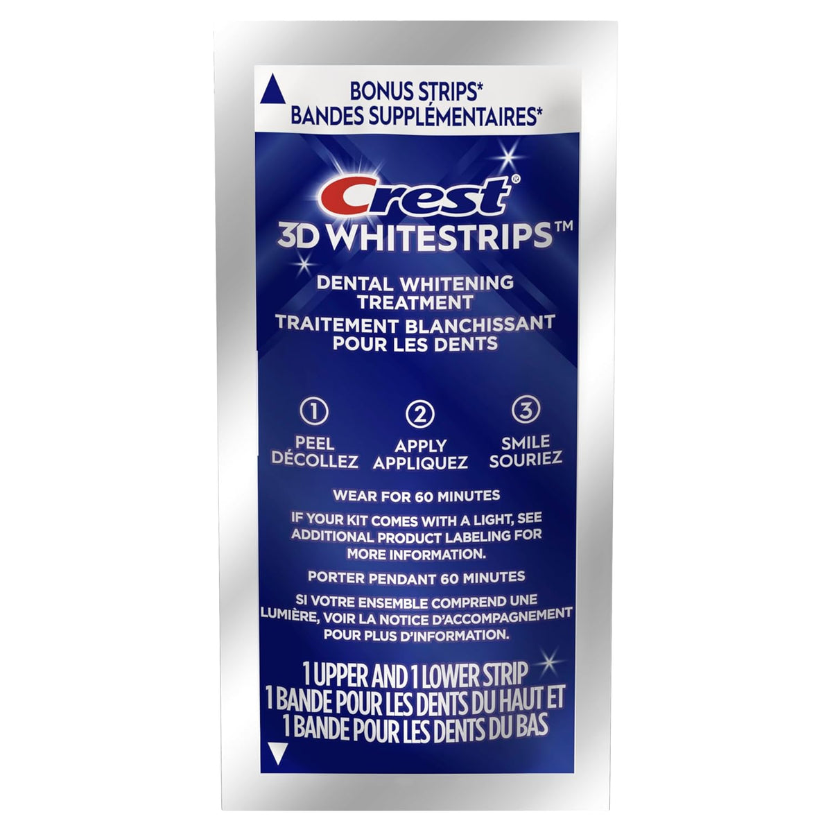 3D Whitestrips Professional Effects – Teeth Whitening Kit, 22 Treatments (20 + 2 Bonus), Each with 1 Upper/1Lower, 44 Strips –  3Dwhite Teeth Whitening Strips