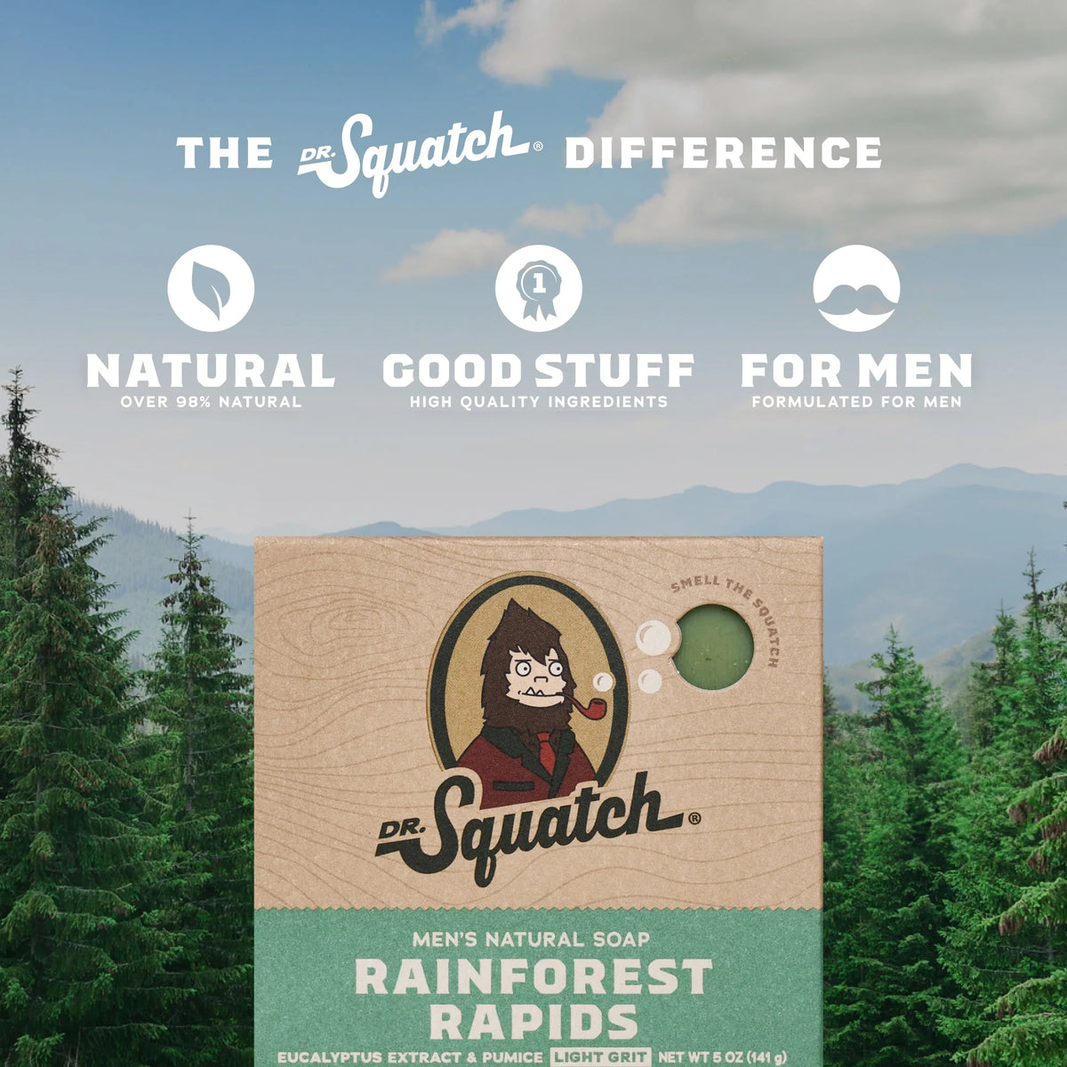 Rainforest Rapids Natural Bar Soap for Men, 5 Oz